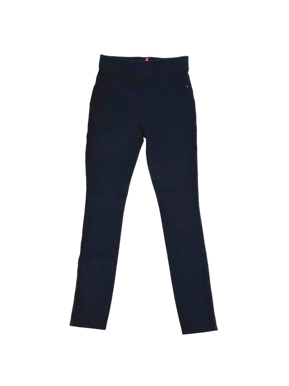 Spanx Womens Black Stretch Skinny Pants Size S High-Rise Comfort Waist FLAW